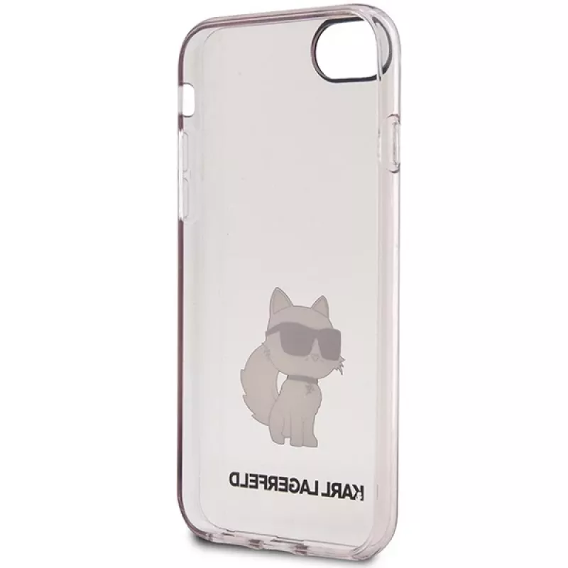 Karl Lagerfeld KLHCI8HNCHTCP Funda rígida Ikonik Choupette para iPhone 7/8/SE 2020/SE 2022, rosa