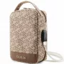 Guess GUHBHGCFSEW Bolso organizador Marrón GCube Stripe