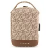 Guess GUHBHGCFSEW Bolso organizador Marrón GCube Stripe
