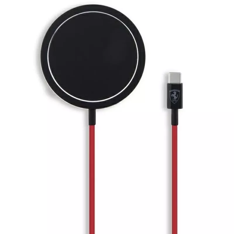 Ferrari FECBMSMENK Base de carga inalámbrica MagSafe 15W - Negra