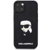 Karl Lagerfeld KLHCP14M3DRKINK Funda rígida de goma Ikonik 3D para iPhone 14 Plus / 15 Plus 6.7 Negra