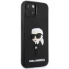 Karl Lagerfeld KLHCP14M3DRKINK Funda rígida de goma Ikonik 3D para iPhone 14 Plus / 15 Plus 6.7 Negra