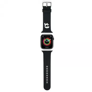 Karl Lagerfeld Pulsera 3D Rubber Karl Head para Apple Watch 38/40/41mm Negra