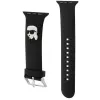 Karl Lagerfeld Pulsera 3D Rubber Karl Head para Apple Watch 38/40/41mm Negra
