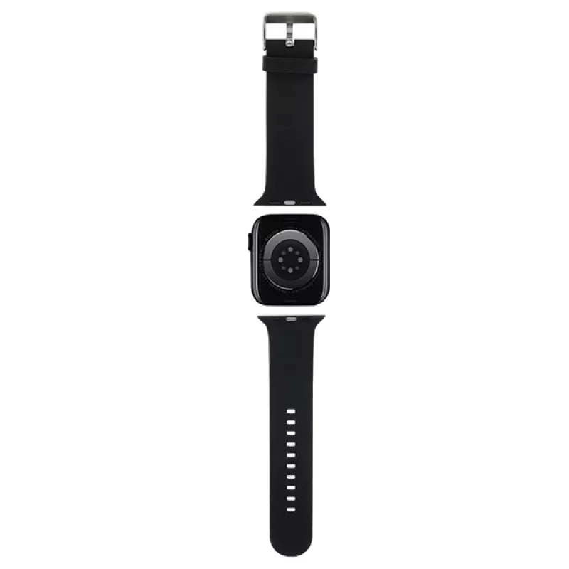 Karl Lagerfeld Correa 3D Rubber Karl Head para Apple Watch 42/44/45/49mm Negra
