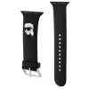 Karl Lagerfeld Correa 3D Rubber Karl Head para Apple Watch 42/44/45/49mm Negra