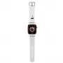 Karl Lagerfeld Pulsera 3D Rubber Karl Head para Apple Watch 42/44/45/49mm Blanca