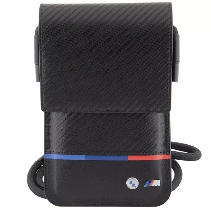 BMW Cartera Carbon Tricolor Line Negra