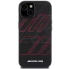 AMG AMHMP15M23SSPK Funda rígida de silicona con gran patrón de rombos MagSafe para iPhone 15 Plus / 14 Plus 6.7 Negra