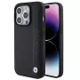 BMW BMHCP15L22RDPK Funda rígida de piel para iPhone 15 Pro 6,1