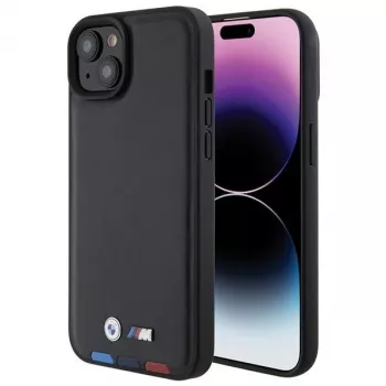 BMW M Collection funda trasera de piel estampada para iPhone 15 Plus / 14 Plus 6,7