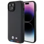 BMW M Collection funda trasera de piel estampada para iPhone 15 Plus / 14 Plus 6,7