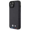 BMW M Collection funda trasera de piel estampada para iPhone 15 Plus / 14 Plus 6,7