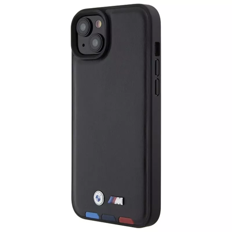 BMW M Collection funda trasera de piel estampada para iPhone 15 Plus / 14 Plus 6,7