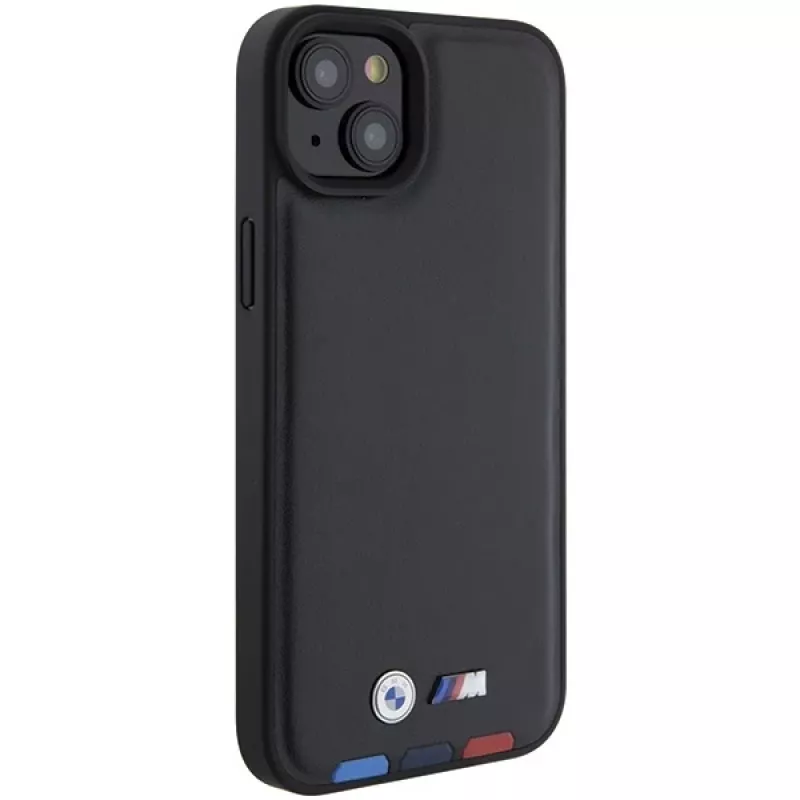 BMW M Collection funda trasera de piel estampada para iPhone 15 Plus / 14 Plus 6,7