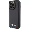 BMW Funda Leather Stamp Tricolor para iPhone 15 Pro 6,1