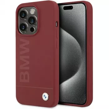 BMW M Collection Funda rígida de silicona con MagSafe para Apple iPhone 15 Pro 6,1