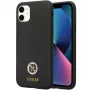 Guess GUHCN614DGPK Funda rígida de silicona Logo Strass 4G Funda trasera para Apple iPhone 11 / Xr 6,1