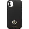 Guess GUHCN614DGPK Funda rígida de silicona Logo Strass 4G Funda trasera para Apple iPhone 11 / Xr 6,1
