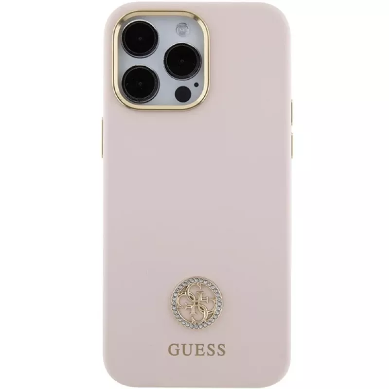 Guess GUHCP15XM4DGPP Funda rígida de silicona para iPhone 15 Pro Max 6,7
