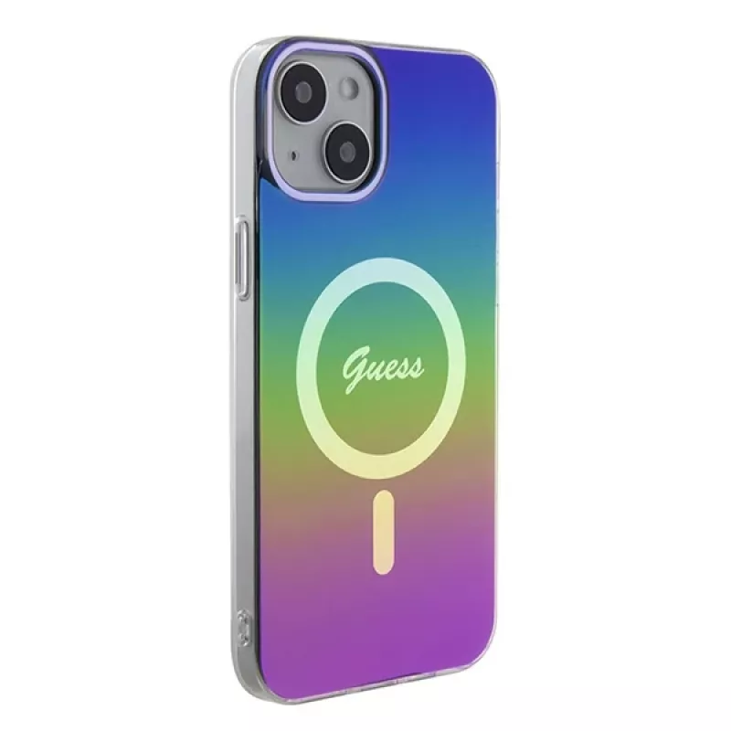Guess Funda IML Iridescent MagSafe para iPhone 15 (Iridescent)