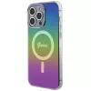 Guess Funda IML Iridescent MagSafe para iPhone 15 Pro Max (Multicolor)