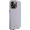 Guess GUHCP15LPGMCSL Funda rígida Glitter Glossy Script para iPhone 15 Pro 6,1