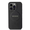 GUESS Funda MagSafe Saffiano PU para iPhone 15 Pro Negro