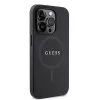 GUESS Funda MagSafe Saffiano PU para iPhone 15 Pro Negro