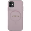 Guess GUHMN61PSAHMCP Funda rígida Saffiano MagSafe para iPhone 11 / Xr 6.1 Rosa