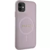 Guess GUHMN61PSAHMCP Funda rígida Saffiano MagSafe para iPhone 11 / Xr 6.1 Rosa