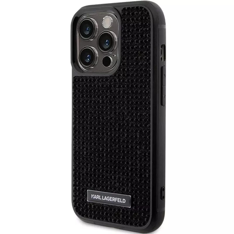 Karl Lagerfeld KLHCP15LHDSPLK Funda rígida para iPhone 15 Pro 6,1