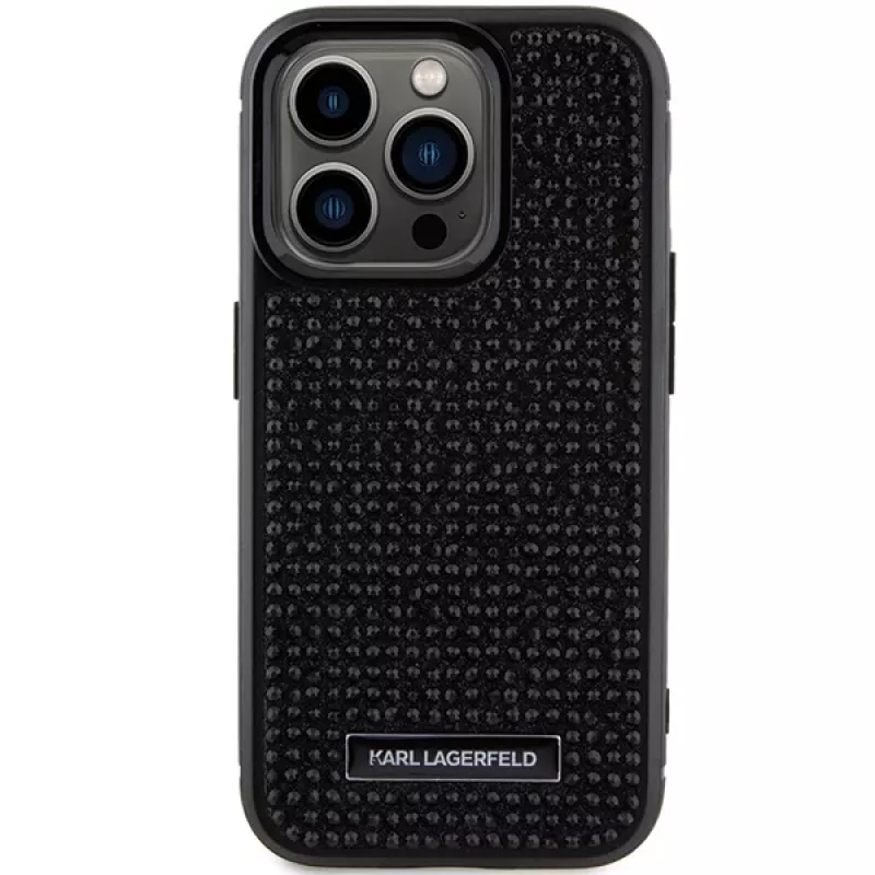 Karl Lagerfeld KLHCP15LHDSPLK Funda rígida para iPhone 15 Pro 6,1