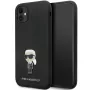 Karl Lagerfeld Funda de silicona Ikonik Metal Pin para Apple iPhone 11 / iPhone XR 6,1