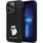 Karl Lagerfeld KLHCP13LSMHCNPK iPhone 13 Pro / 13 6.1 Funda rígida negra silicona C Metal Pin