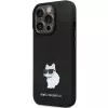 Karl Lagerfeld KLHCP13LSMHCNPK iPhone 13 Pro / 13 6.1 Funda rígida negra silicona C Metal Pin