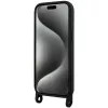 Karl Lagerfeld KLHCP15SSCBSCNK iPhone 15 / 14 / 13 6.1 Funda rígida negra Crossbody silicona Choupette