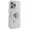 Karl Lagerfeld KLHMP13XHMRSKCH Funda rígida Ring Stand para iPhone 13 Pro Max 6,7