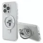 Karl Lagerfeld KLHMP15LHMRSKCH Funda rígida Ring Stand MagSafe para iPhone 15 Pro 6,1