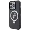 Karl Lagerfeld KLHMP15LHMRSKCK Funda rígida Ring Stand MagSafe para iPhone 15 Pro 6.1 Negra