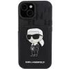 Karl Lagerfeld KLHCP15SSAKKNSCK Funda rígida Saffiano Ikonik para iPhone 15/14/13 6,1