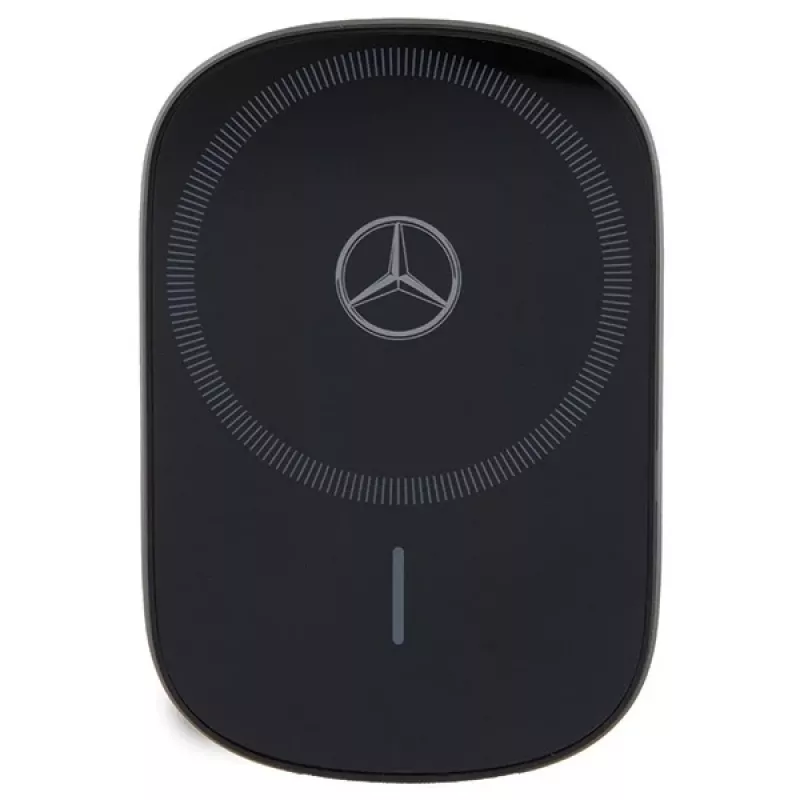 Mercedes Silver Star Cargador inalámbrico magnético para coche 15W (negro)