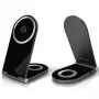 Mercedes-Benz Soporte de carga inalámbrica plegable 2 en 1 15W negro Silver Star MagSafe