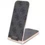 Guess Cargador inalámbrico plegable 2 en 1 GUDCFAL4PEGK 15W negro 4G Pattern MagSafe