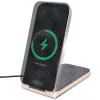 Guess Cargador inalámbrico plegable 2 en 1 GUDCFAL4PEGK 15W negro 4G Pattern MagSafe
