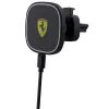 Ferrari Soporte cargador inalámbrico inductivo para coche 15W FECHMGLK para rejilla de ventilación, negro, MagSafe