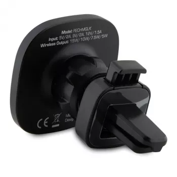 Ferrari Soporte cargador inalámbrico inductivo para coche 15W FECHMGLK para rejilla de ventilación, negro, MagSafe