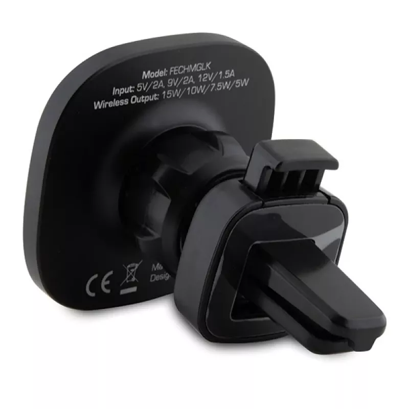 Ferrari Soporte cargador inalámbrico inductivo para coche 15W FECHMGLK para rejilla de ventilación, negro, MagSafe