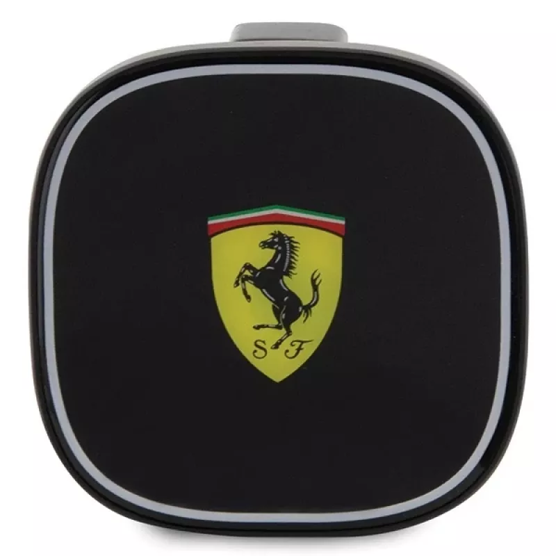 Ferrari Soporte cargador inalámbrico inductivo para coche 15W FECHMGLK para rejilla de ventilación, negro, MagSafe