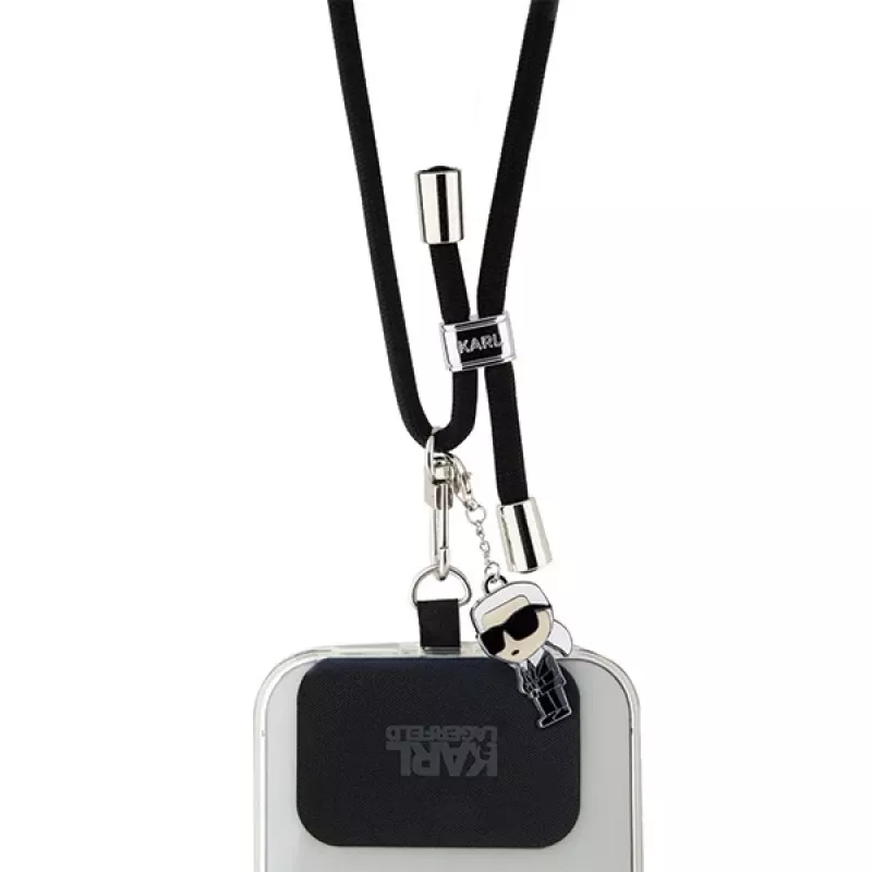 Karl Lagerfeld Cordón universal para móvil CBDY (negro)